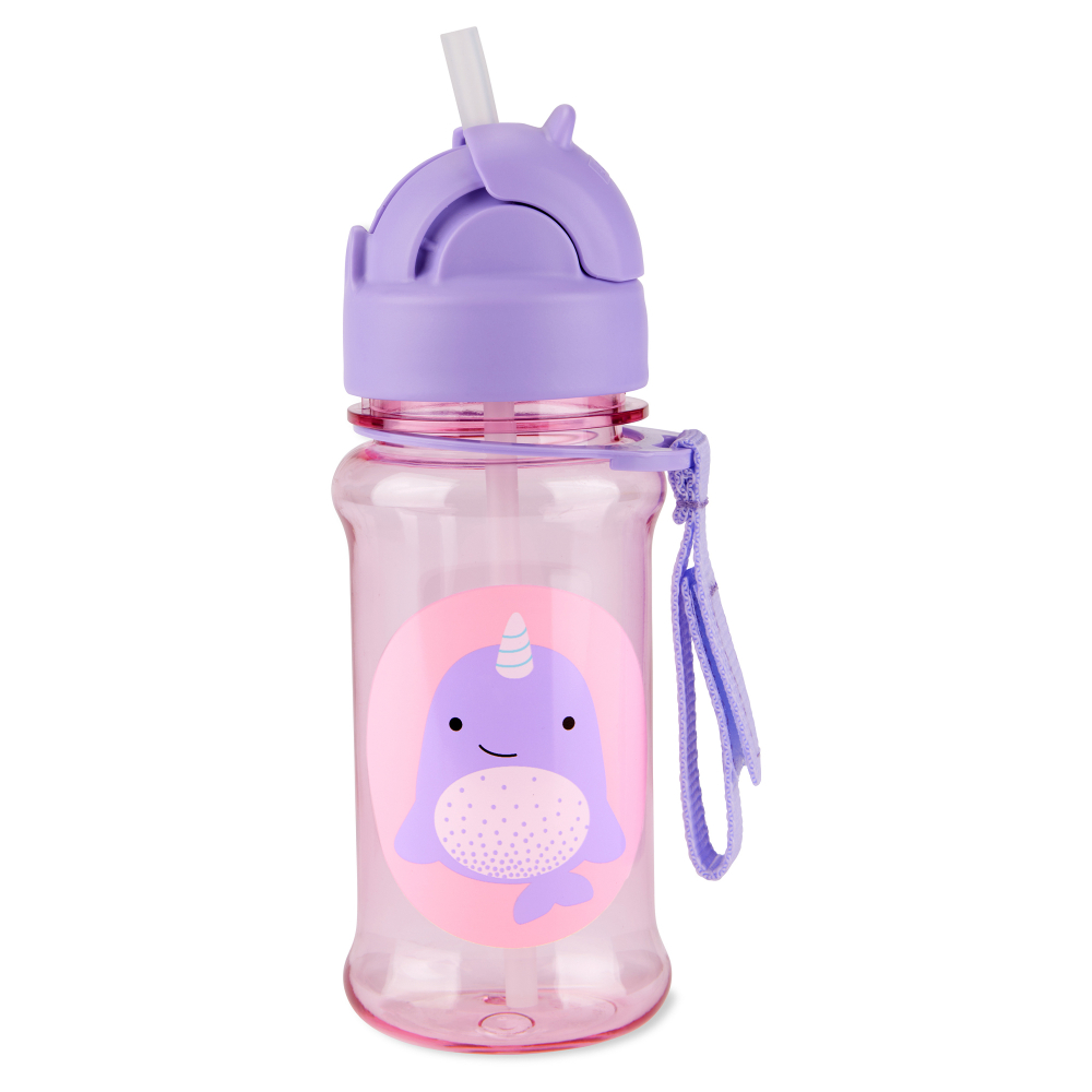 Skiphop - Zoo Tritan Kids Straw Bottle - Narwhal - 355ml