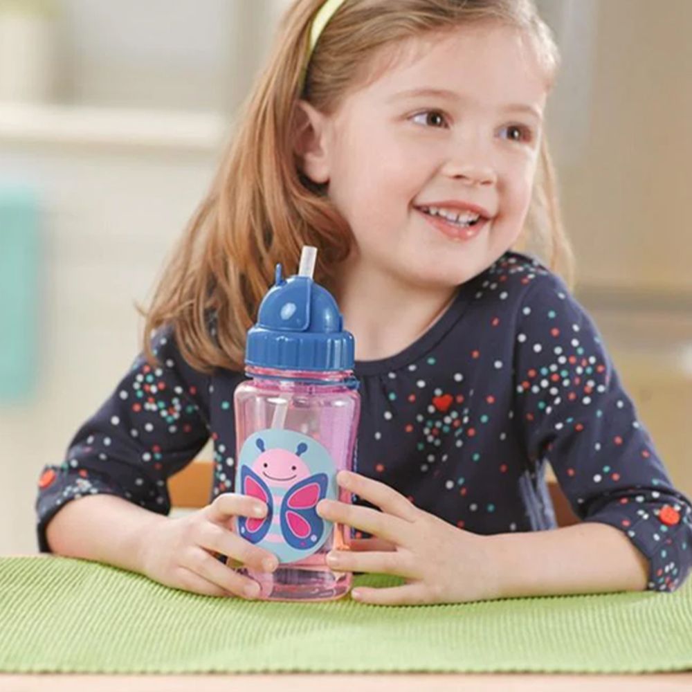 SkipHop - Zoo Tritan Straw Bottle - Lion - 355ml