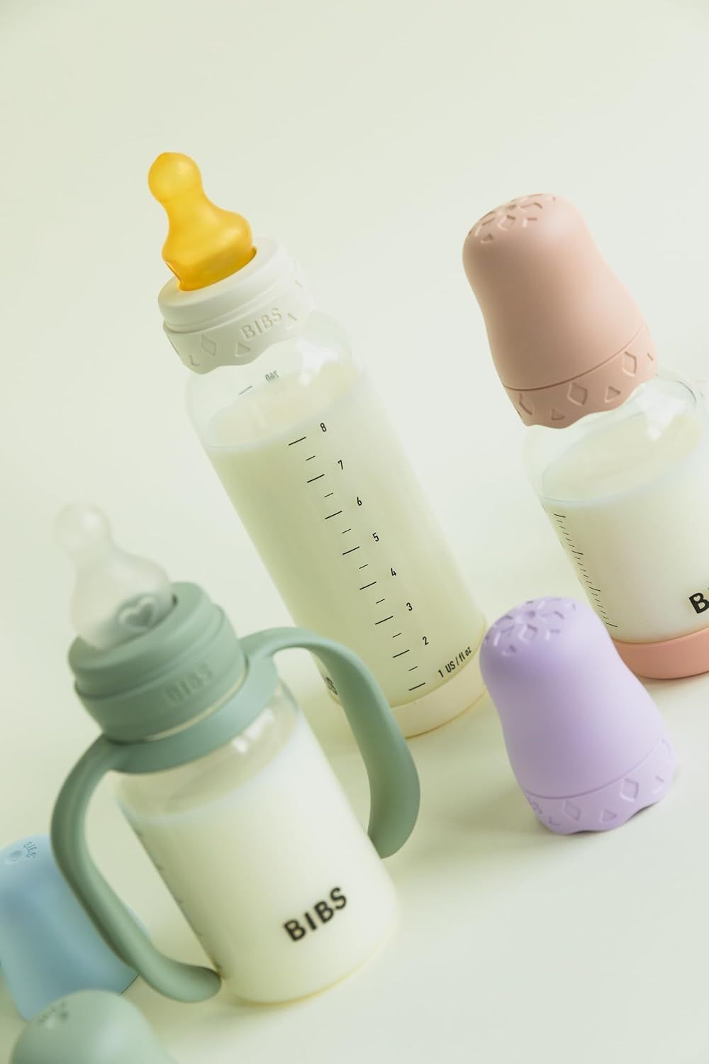 Bibs - Baby Bottle Handle - Blush