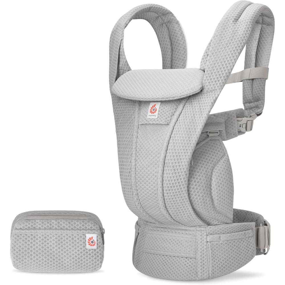 Ergobaby Omni Deluxe Mesh Newborn Baby Carrier - Pearl Grey