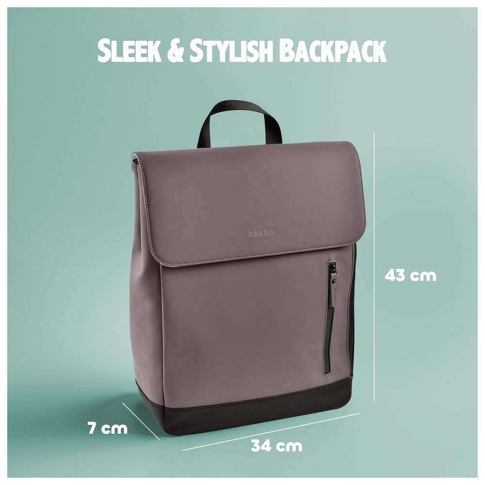 بيبا - شنطة غيار أوسلو - رمادي معدني