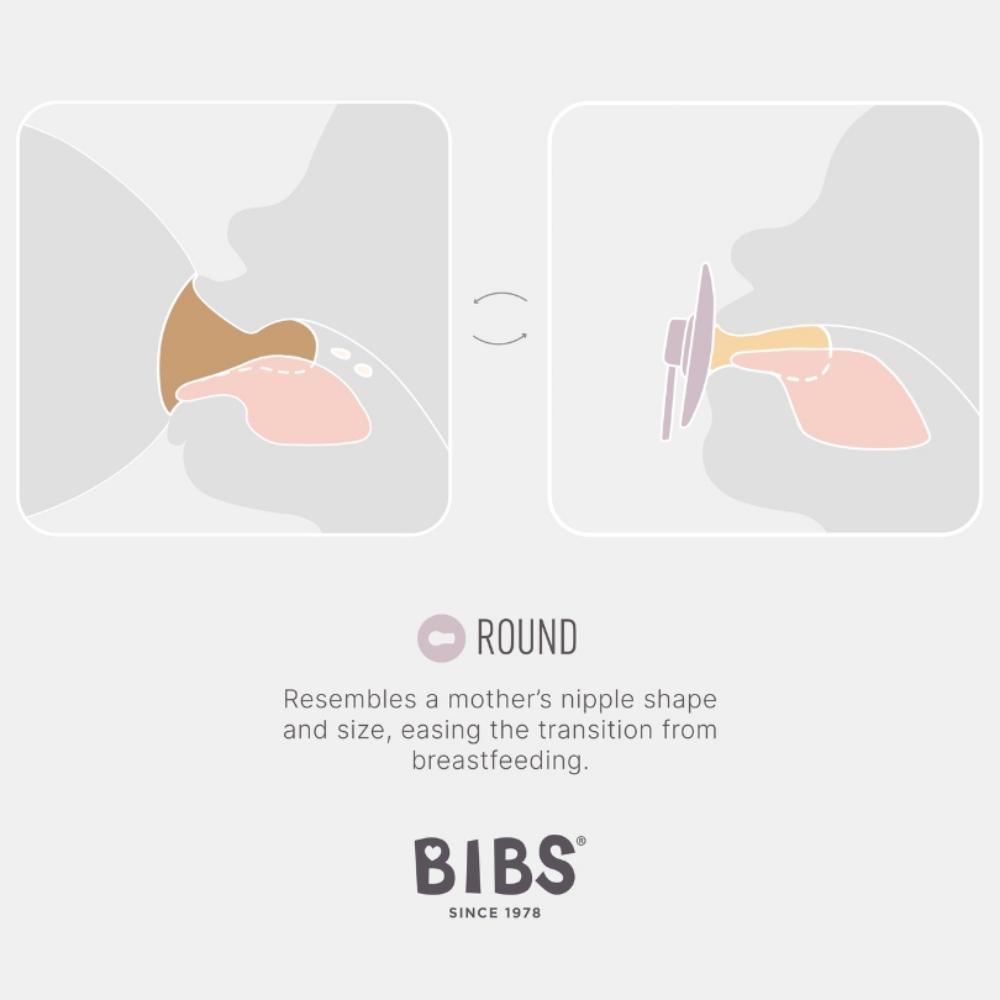 Bibs - Colour Pacifier - Size 1 - Ivory