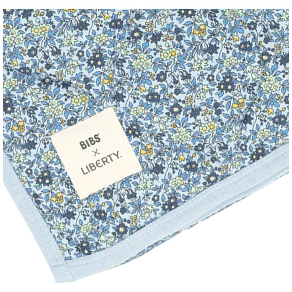 Bibs - Liberty Quilted Blanket - Chamomile Lawn - Baby Blue