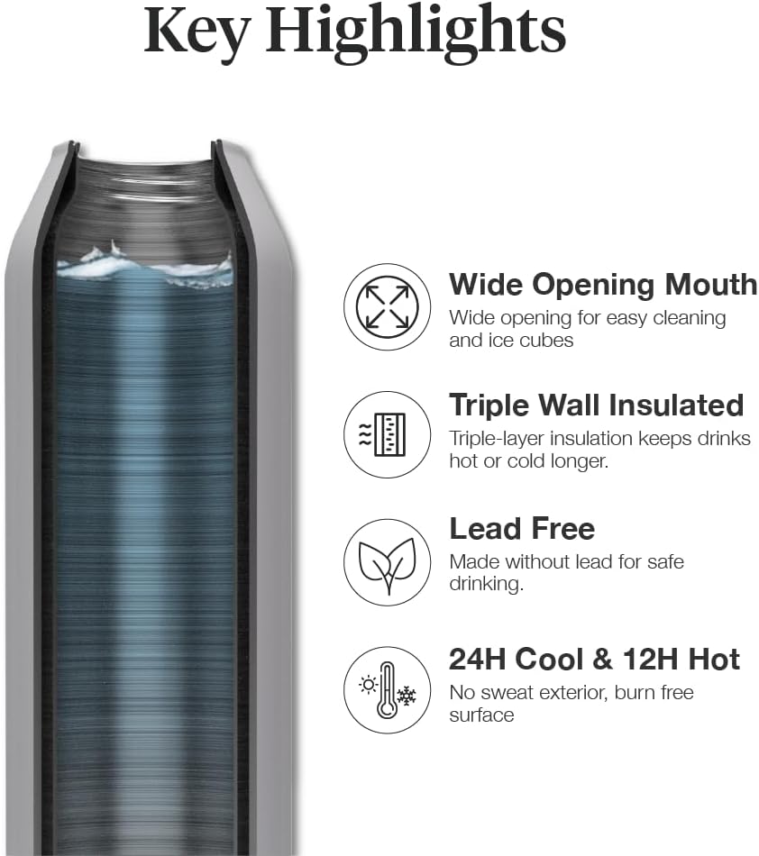 Citron - Spaceship Stainless Steel Water Bottle - 500ml