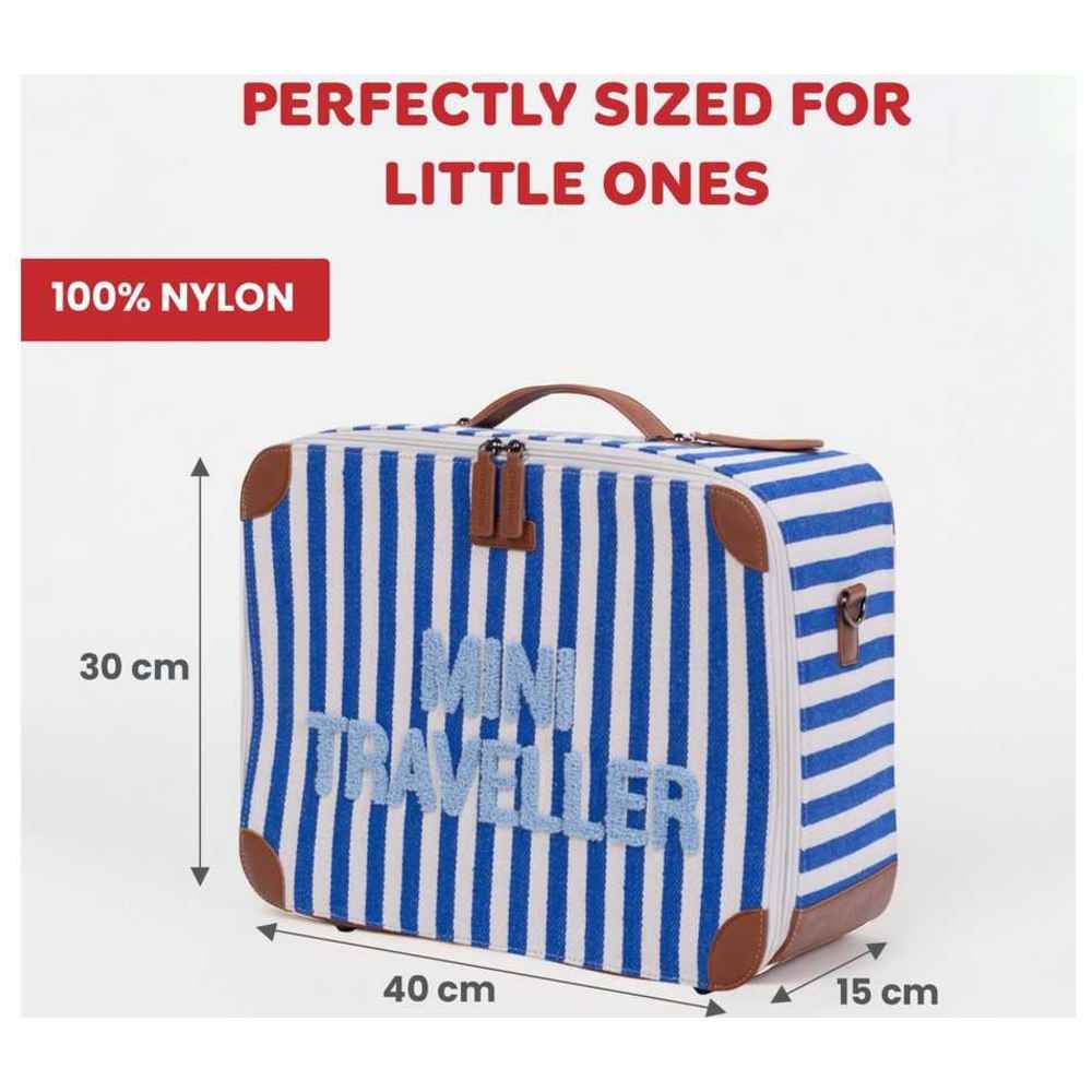 تشايلد هوم - شنطة سفر للأطفال ميني ترافلر - أزرق فاتح مخطط