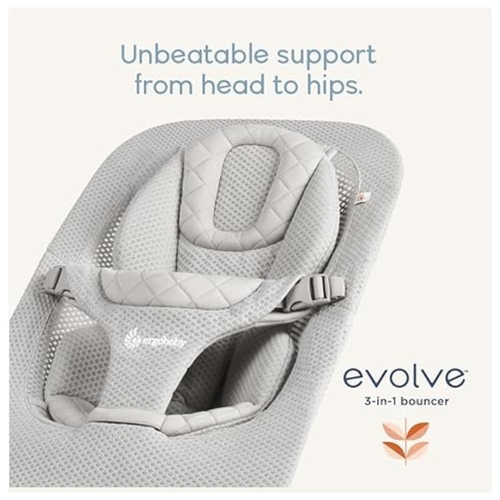 Ergobaby - Evolve 3-In-1 Mesh Bouncer - Light Grey