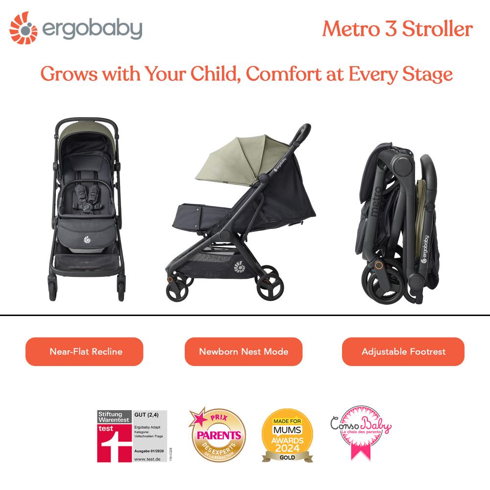 Ergobaby Metro 3 Stroller - Soft Olive