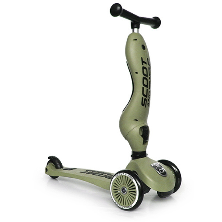 Scoot & Ride 2-in-1 Highwaykick 1 Scooter – Olive