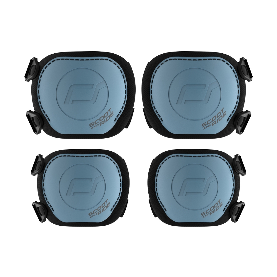 Scoot & Ride - Protective Knee And Elbow Pad Set - Steel - S - 4 Pcs