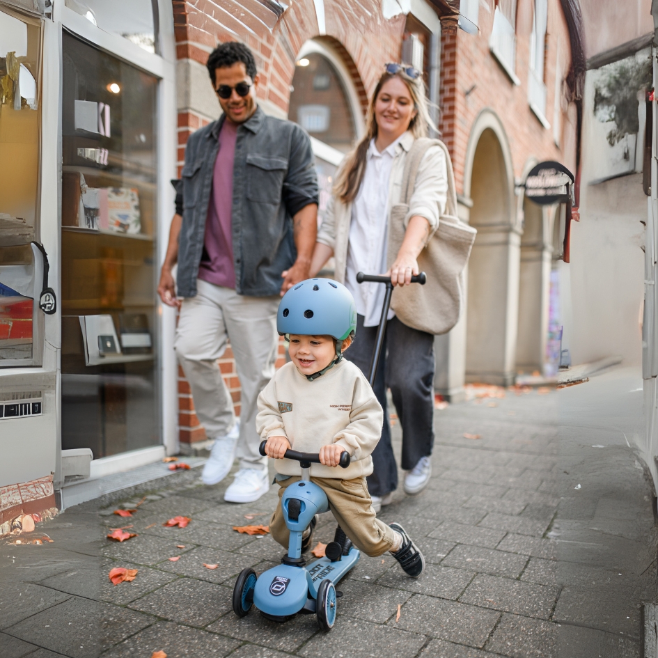 سكوت & رايد - سكوتر 2 في 1 هايواي كيك 1 بوش أند جو - ستيل