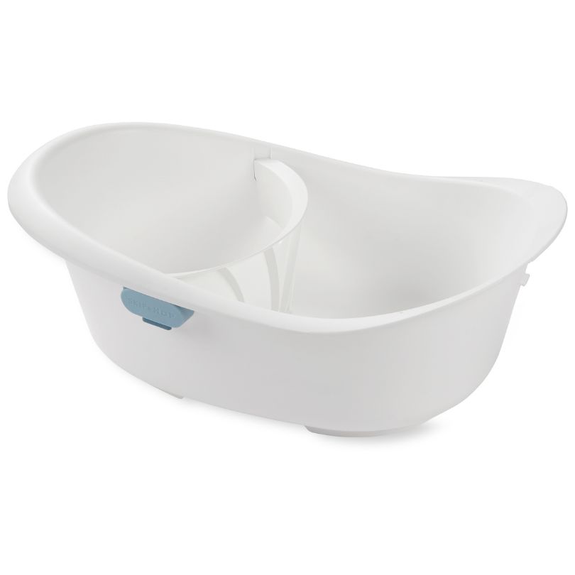 Skiphop - Wave 4-in-1 Newborn To Toddler Bath Tub - White/Blue