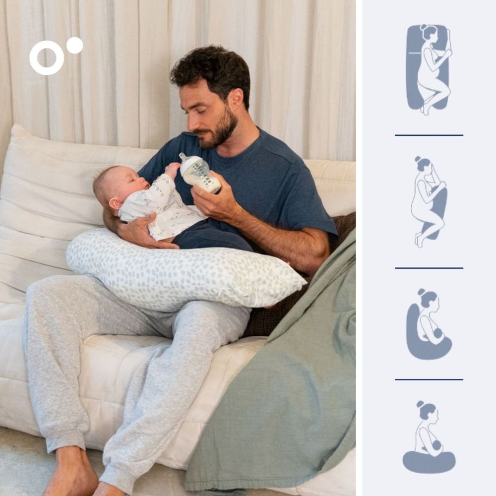 دومو -وسادة الحمل الصغيرة ماكسي - أوراق خضراء - مقاس XXL