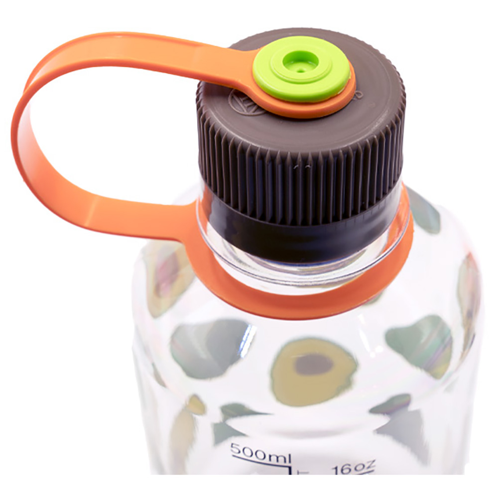 نالجين - زمزمية تريتان رينيو شفافة بطبعة أفوكادو ذات فم ضيق - 475 مل