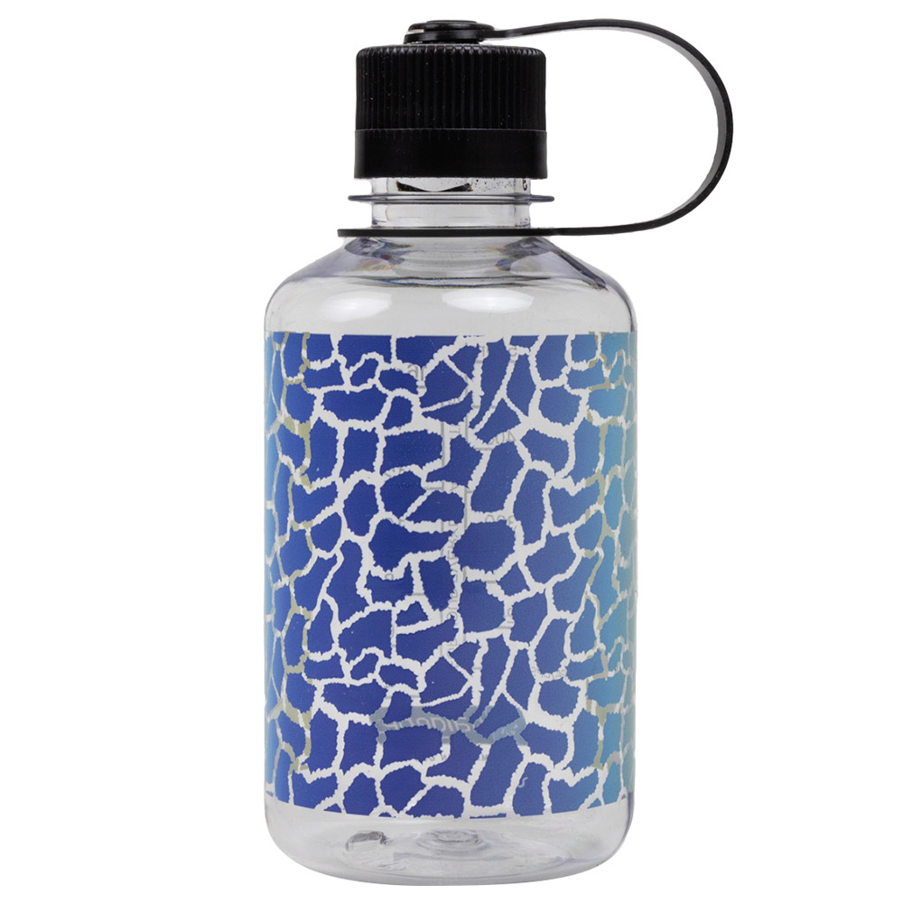 نالجين - زمزمية تريتان رينيو شفافة ضيقة الفم بطبعة زرافة - 475 مل