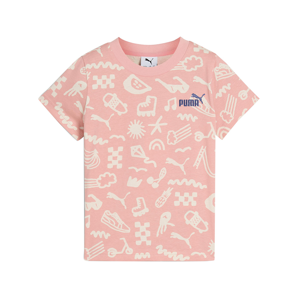 Puma - Sandy Adventures Aop Short Sleeve T-Shirt - Pink