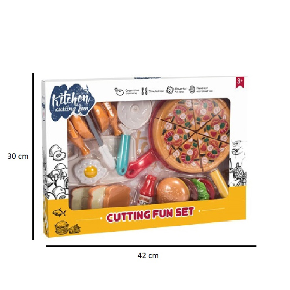 Little Angel Kid's Kitchen Fun Cutting Toy Play Set