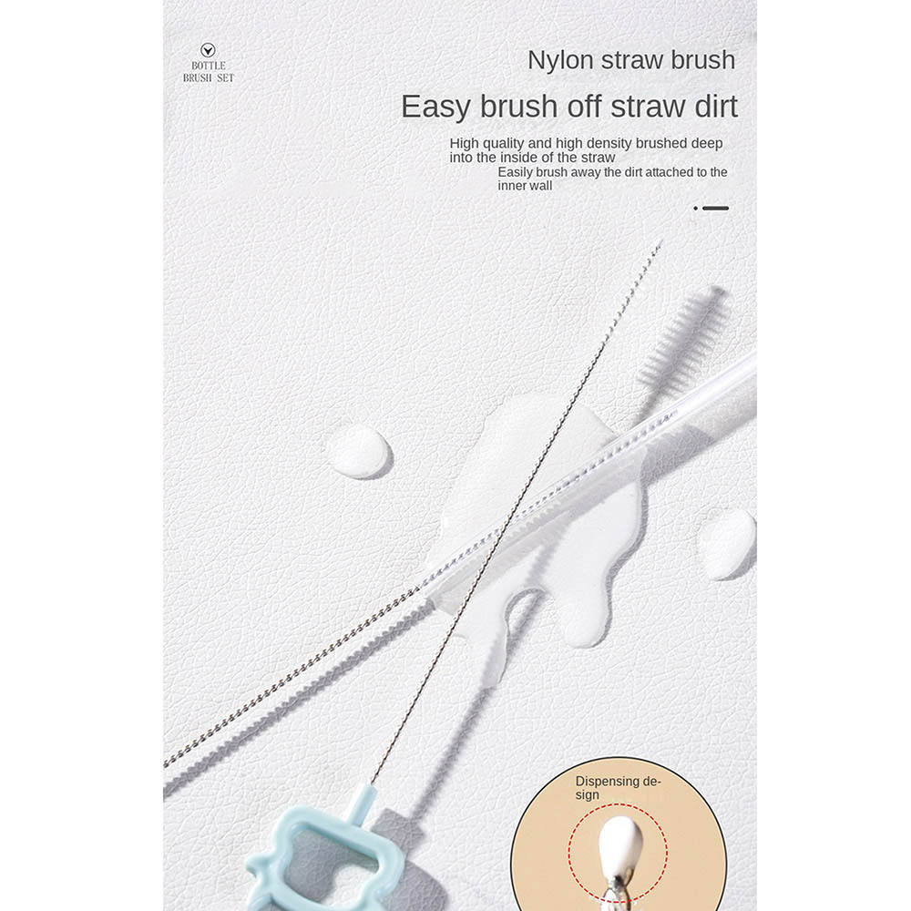 Factory Price - Silicone Bottle Cleaning Brush Set - Green