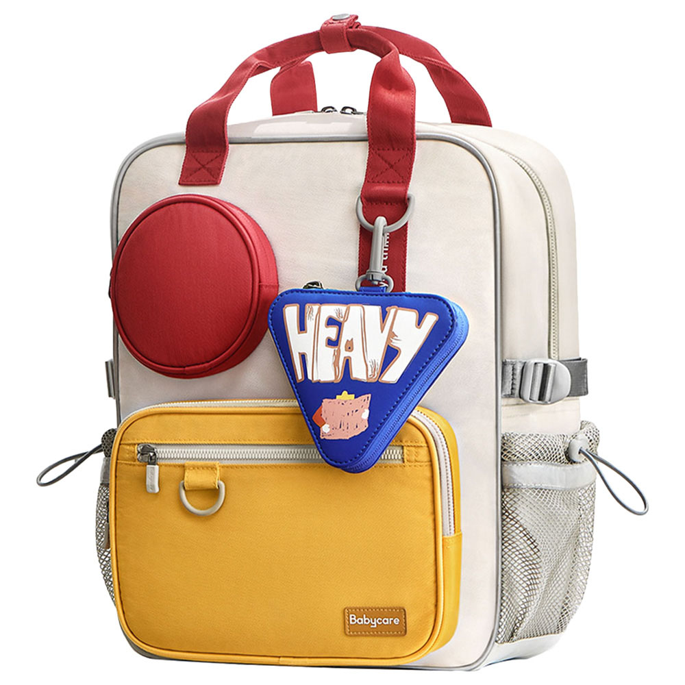 بيبي كير - شنطة ظهر إرجوفيت للأطفال - أبيض - ١٥ إنش/٣٨.٥ سم