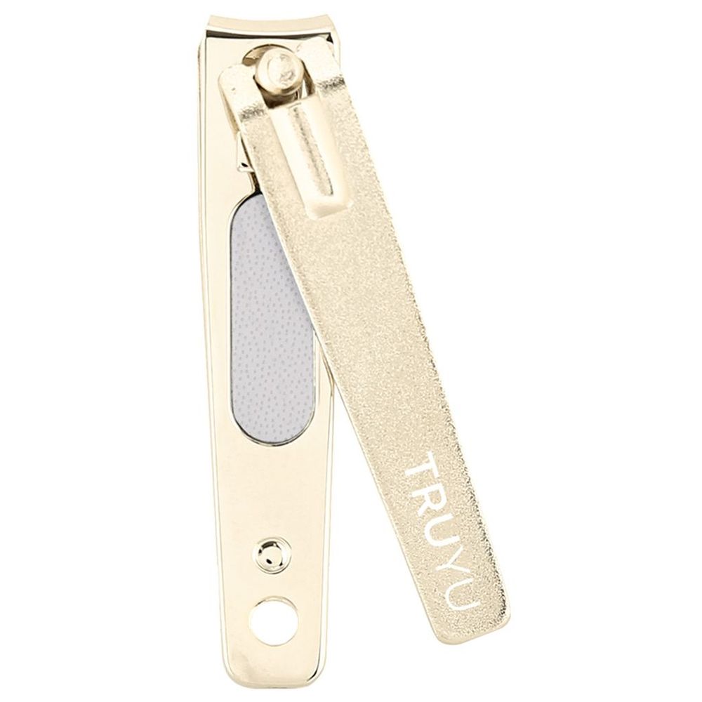 كيو في أس - قصاصة أظافر - مطلية بالذهب