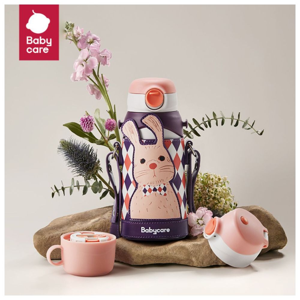 Babycare - 3 - in - 1 Vacuum Bottle With Straw - Blair Bunny - 600ml