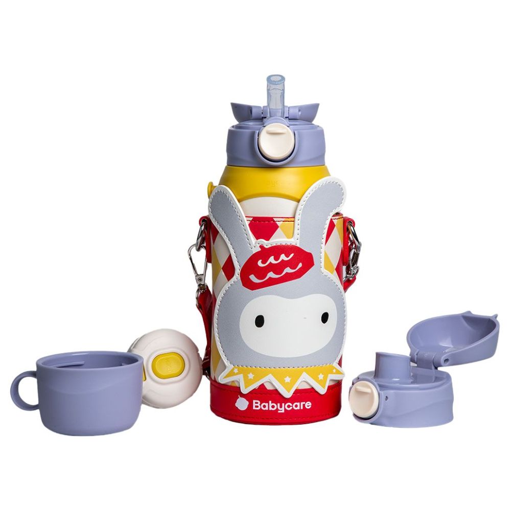 Babycare - 3 - in - 1 Vacuum Bottle With Straw - Rabbit - 600ml
