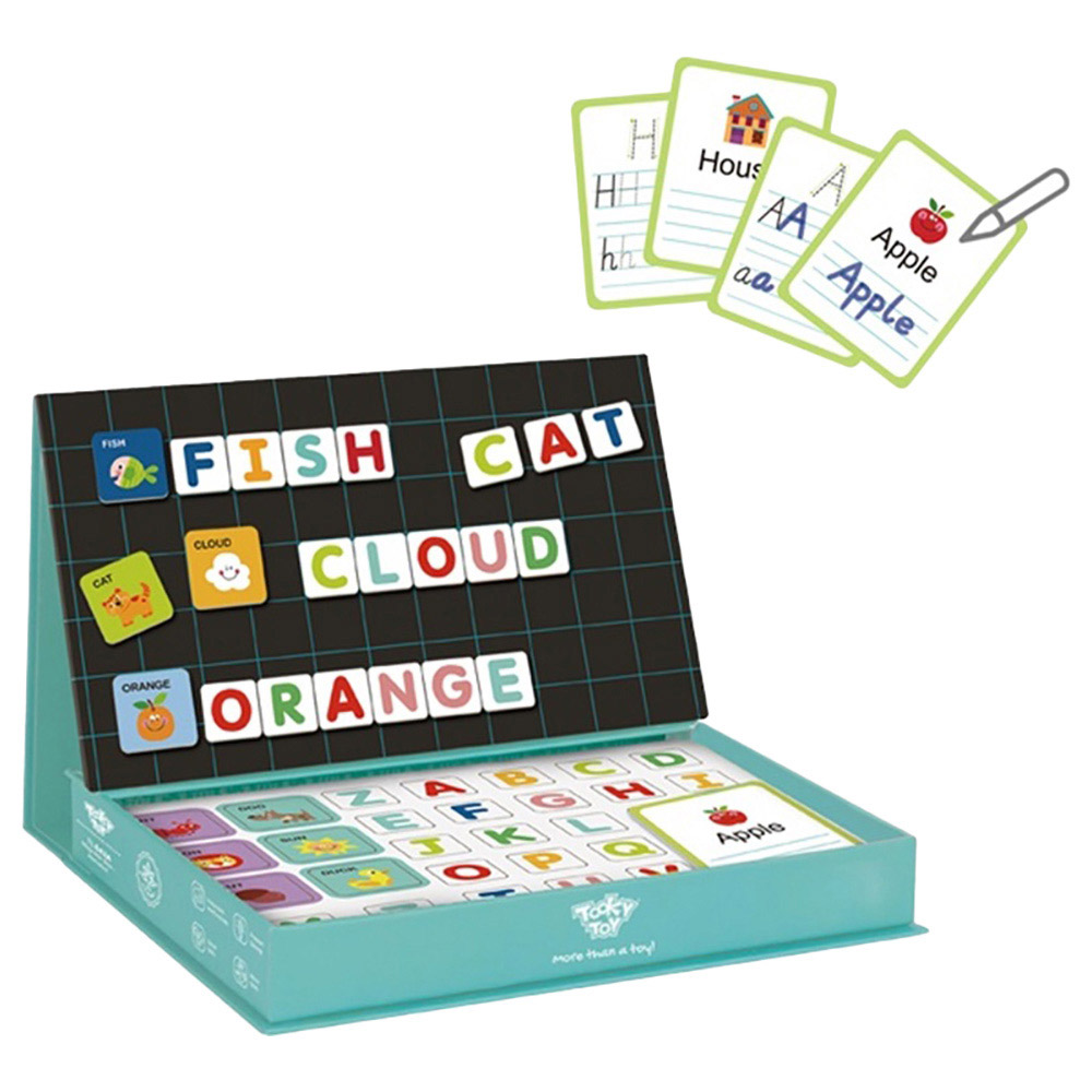 Tooky Toy - Alphabet Themed Magnetic Travel Play Box - 149pcs