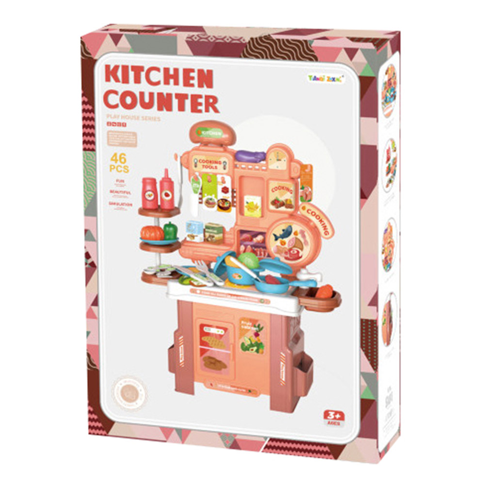 فاميلي سينتر - طقم ألعاب مطبخ على الطاولة - عدد 46