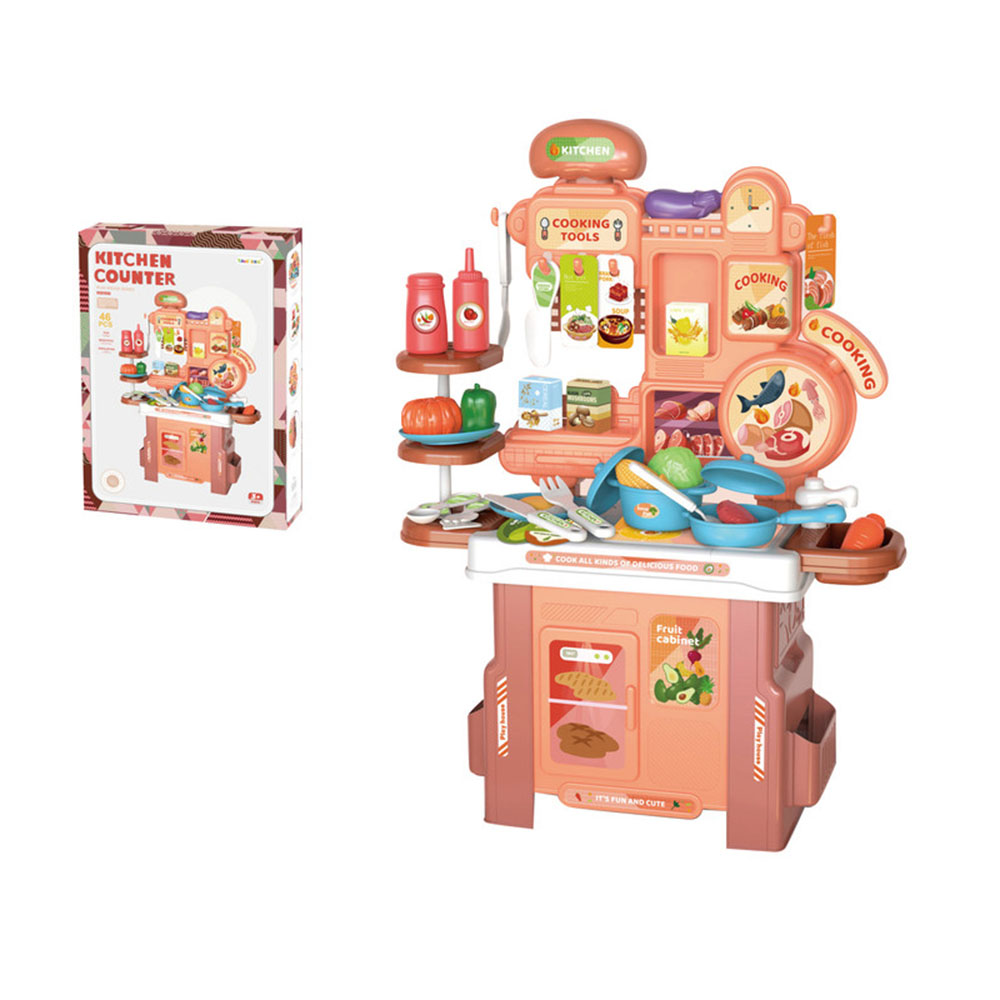 فاميلي سينتر - طقم ألعاب مطبخ على الطاولة - عدد 46