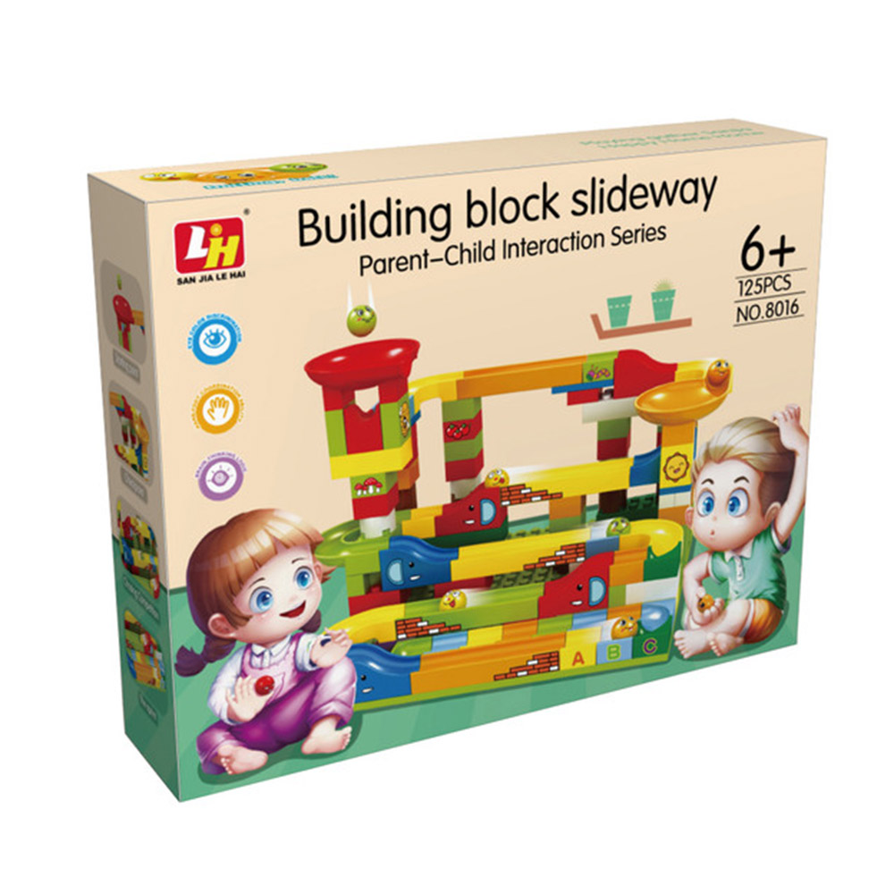 Family Center - Slideway Building Blocks - 125 Pcs 