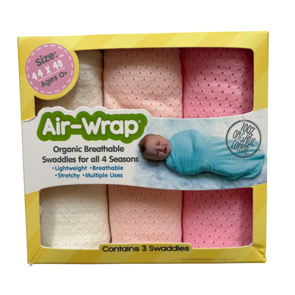 Woombie - Old Fashioned Air Wrap Cream - Pastels - Pack of 3
