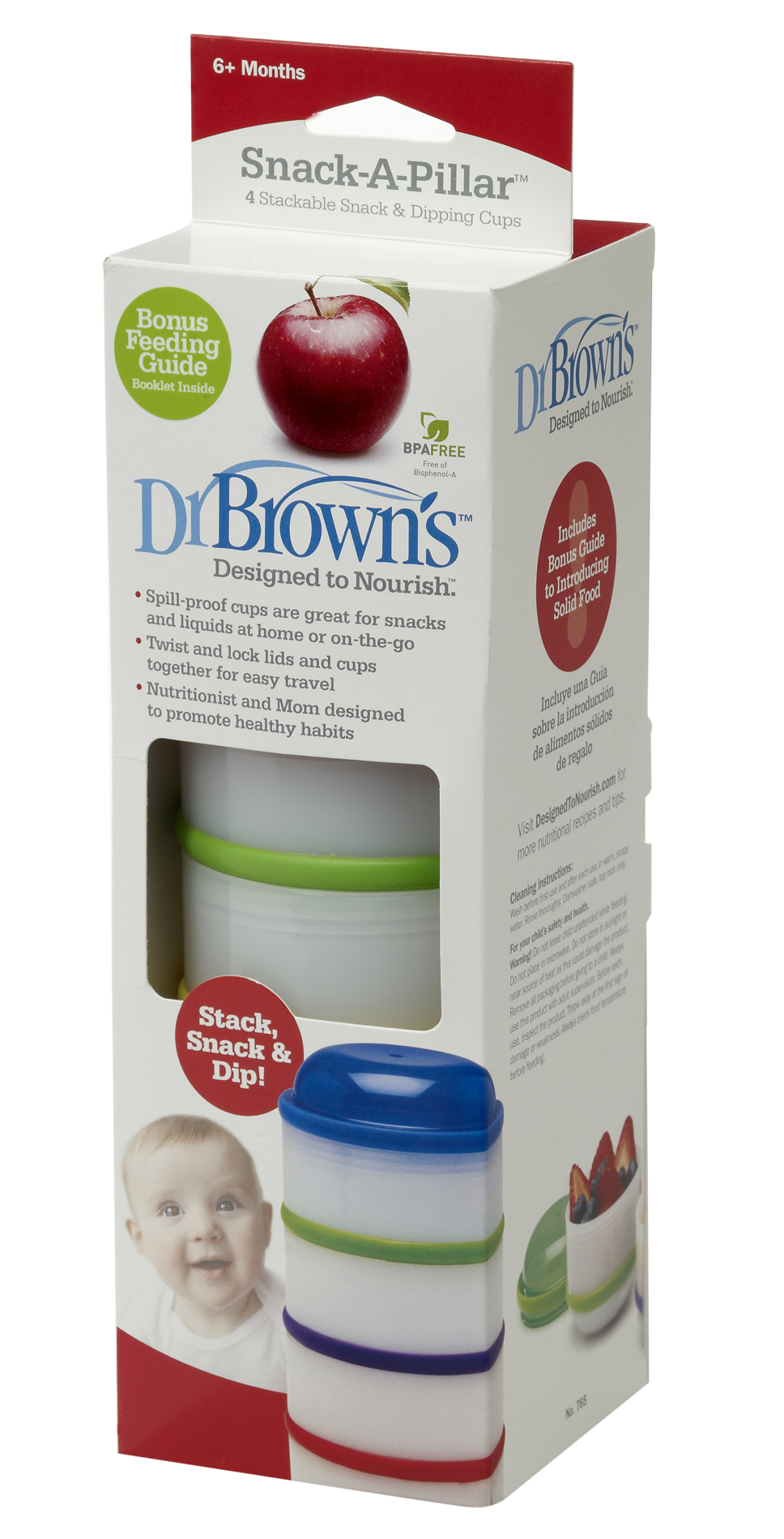 Dr. Brown's Snack-A-Pillar Snack & Dipping Cups