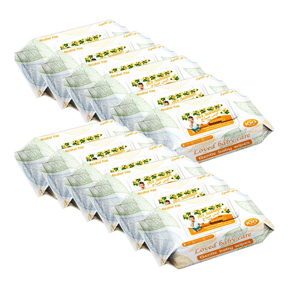 Ace Sabaah - Baby Wipes - Vanilla – Pack of 12