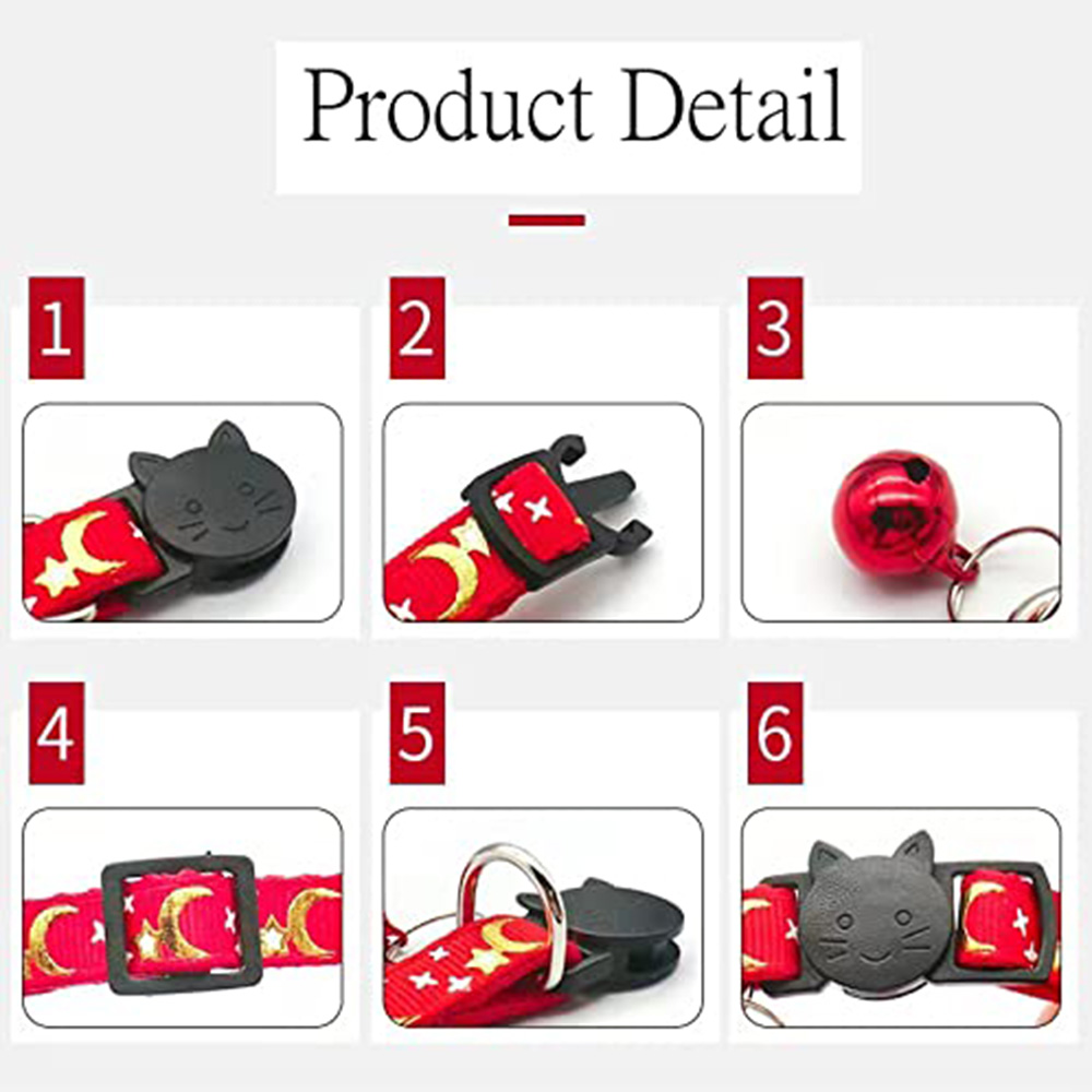 نيوترا بيت - طوق قط سووش غليمينغ ستونزنايلون آمن - أسود