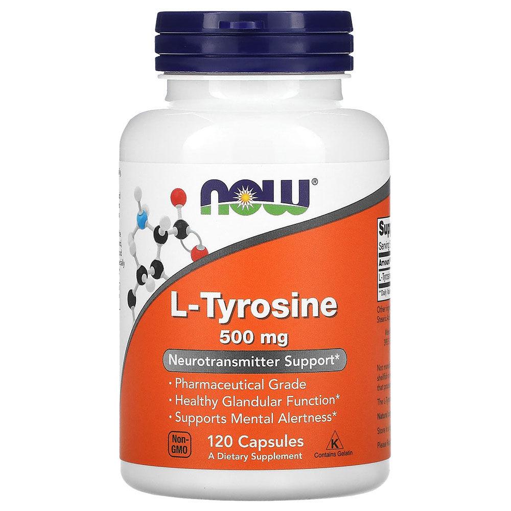 Now - L-Tyrosine 500mg Capsules - 120's