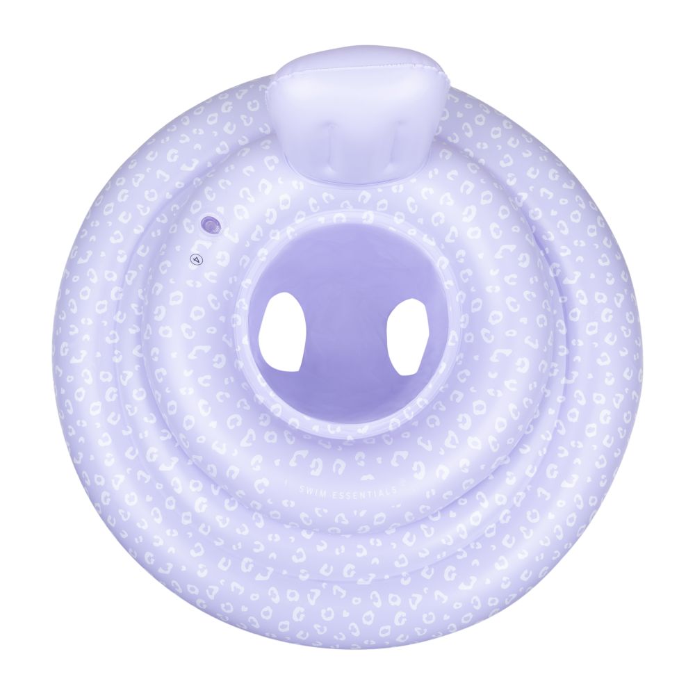 Swim Essentials - Leopard Printed Baby Swimseat - Lila - 69 cm