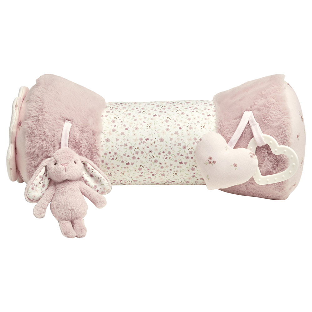 Mamas & Papas - Welcome to the World Bunny Tummy Time Roll - Pink