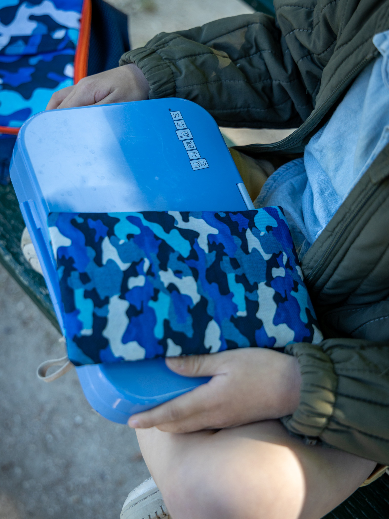 Yumbox - Soft Gel Ice Packs With Insulated Fabric Sleeves - Camo & Shark