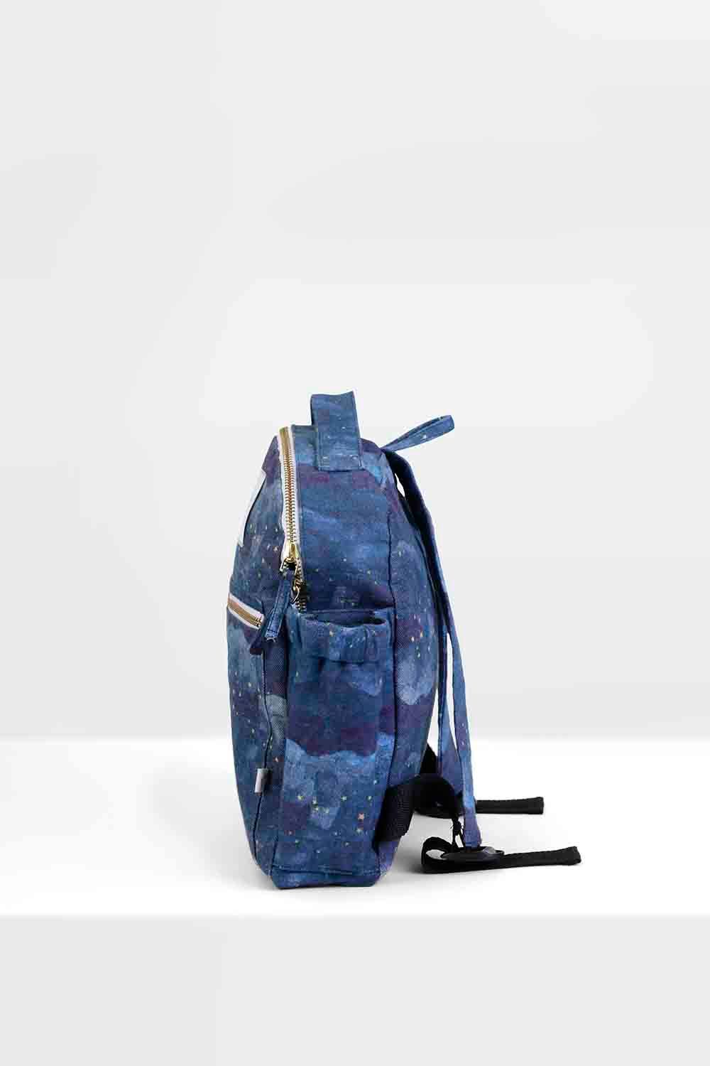 Mi Dulce An'ya - Organic Night Sky Printed Back Pack - Blue