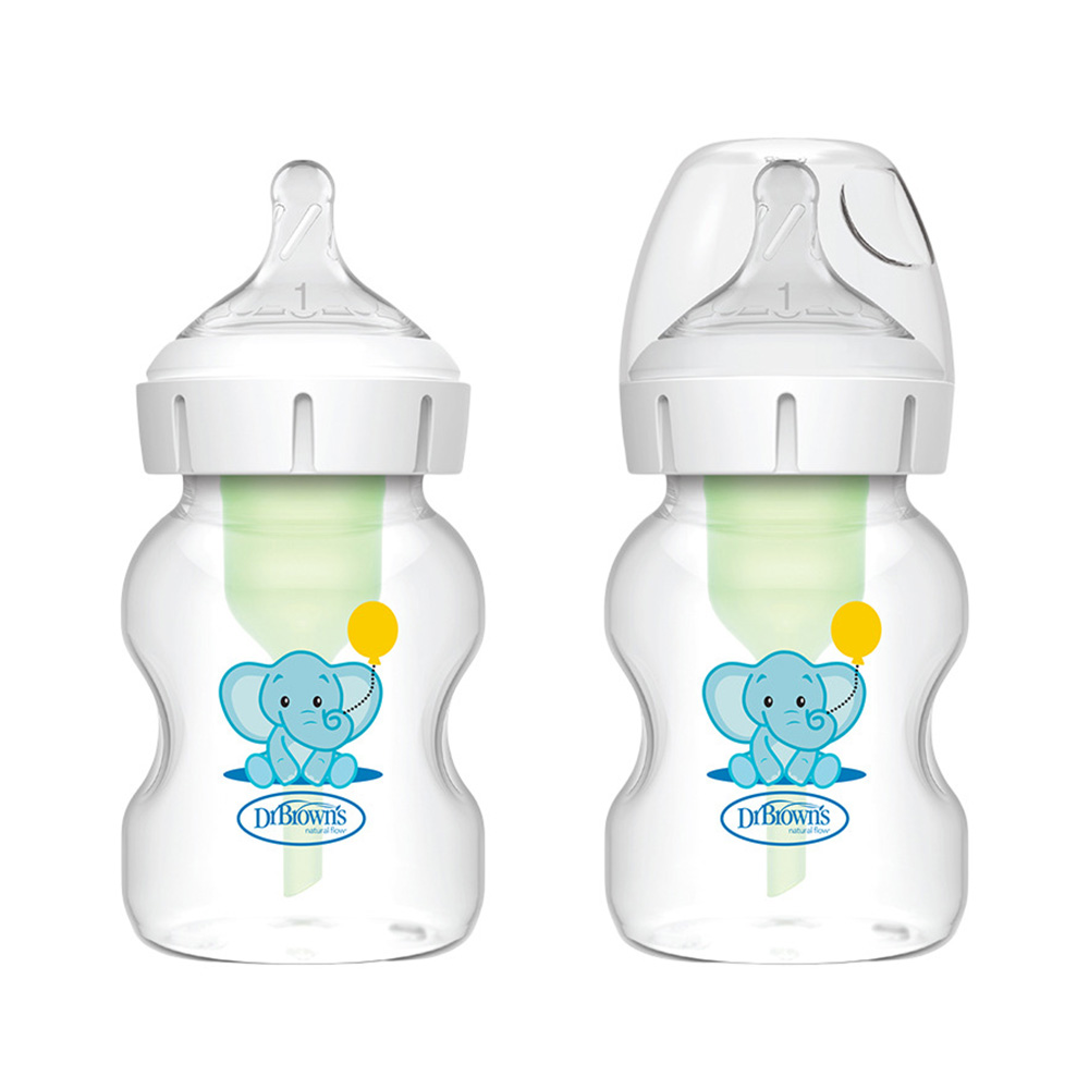 Dr. Browns - Elephant Pp Options+ Baby Bottle - 2 Pc Set - 150 ml