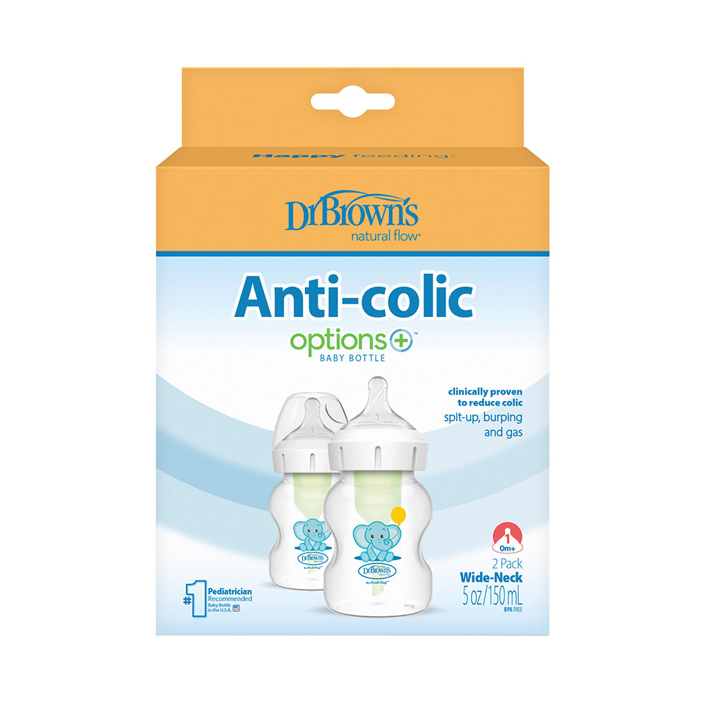 Dr. Browns - Elephant Pp Options+ Baby Bottle - 2 Pc Set - 150 ml