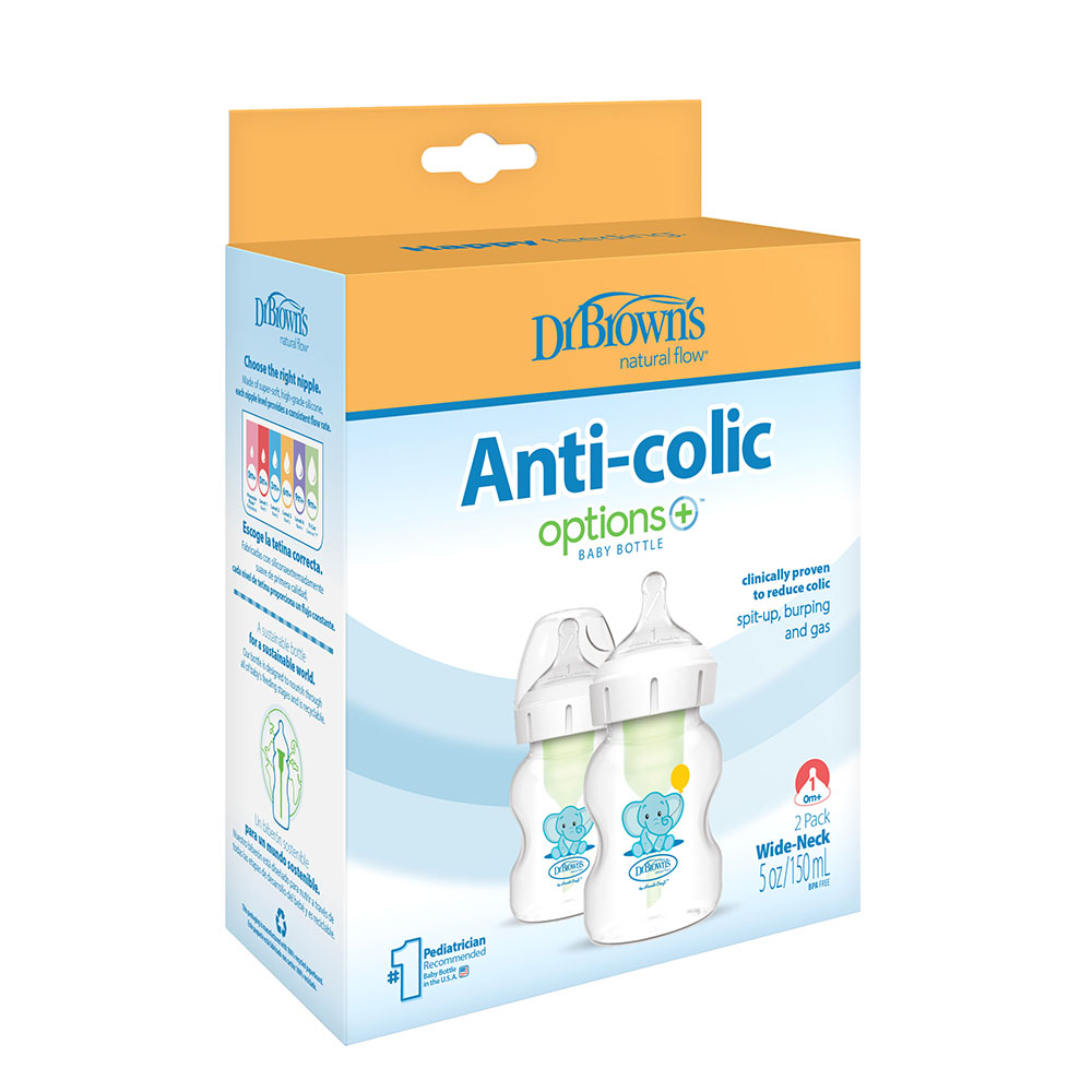 Dr. Browns - Elephant Pp Options+ Baby Bottle - 2 Pc Set - 150 ml
