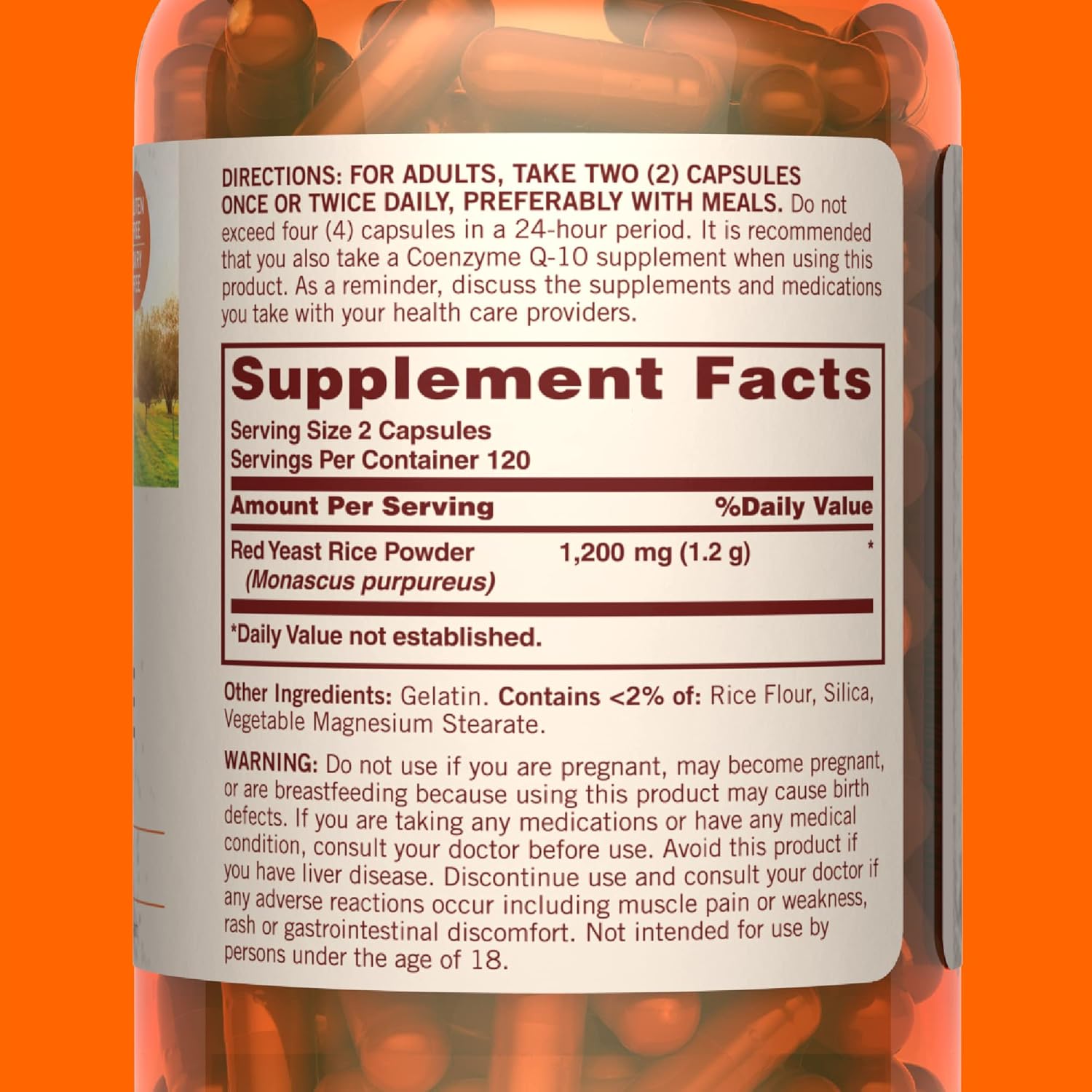 Sundown - Red Yeast Rice Capsules - 1200mg - 240's