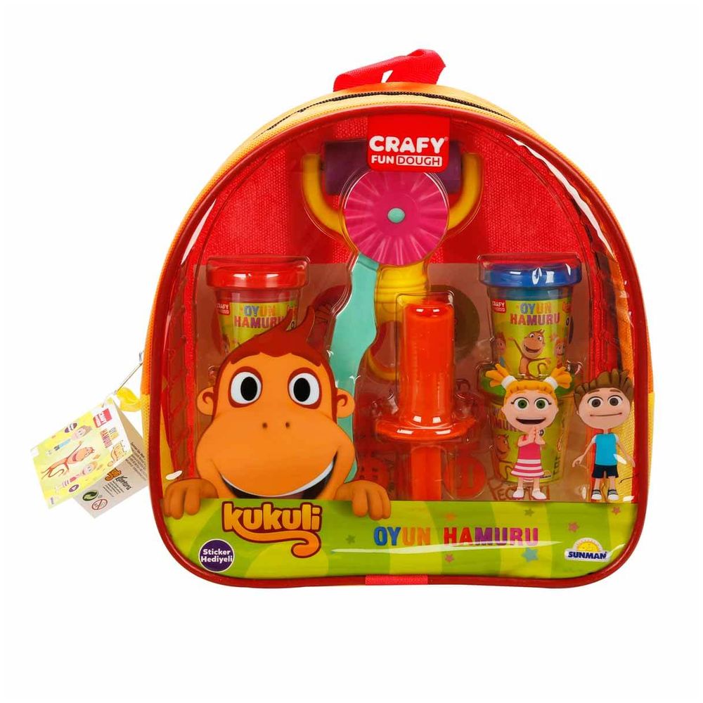 Kukuli - Play Dough Set With Backpack - 18 Pcs
