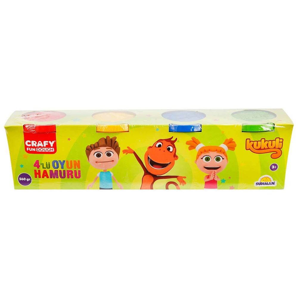 Kukuli - Play Dough Set - 4 Pcs - 560 gm