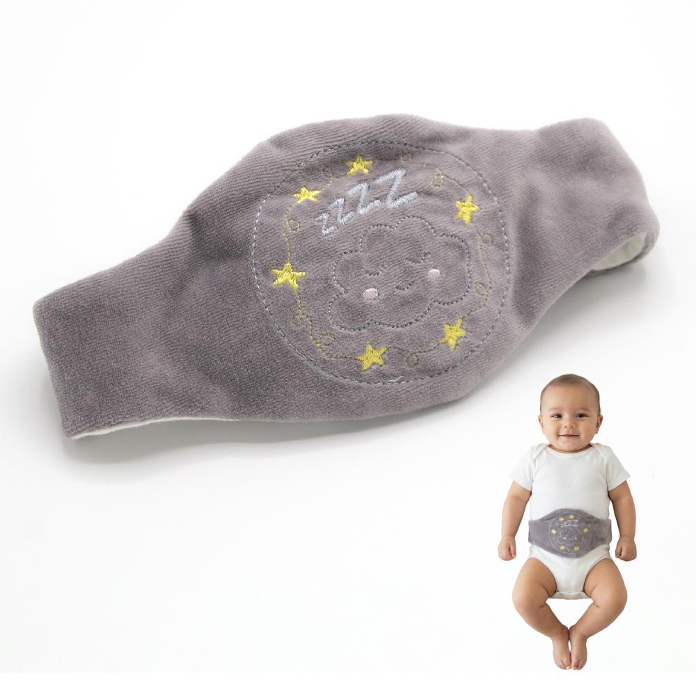 بيبي جيم - حزام لتخفيف مغص الأطفال مع بذور الكرز الطبيعية - رمادي