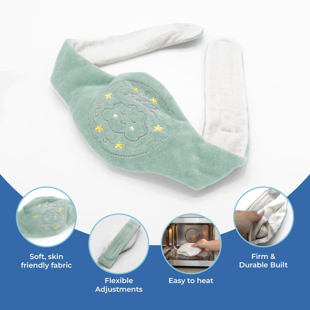 Babyjem - Baby Colic Relief Belt with Natural Cherry Seeds - Green