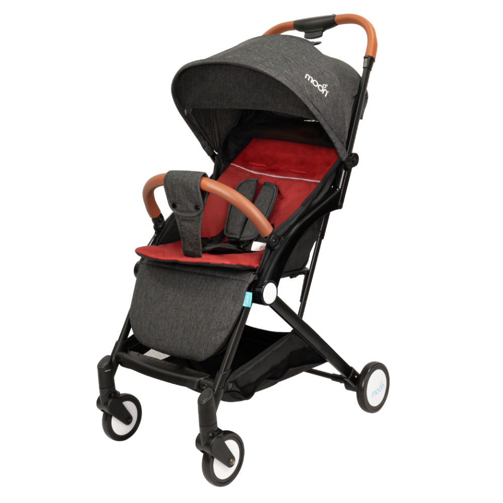 Moon Ritzi Travel Cabin Stroller - Black/Red 