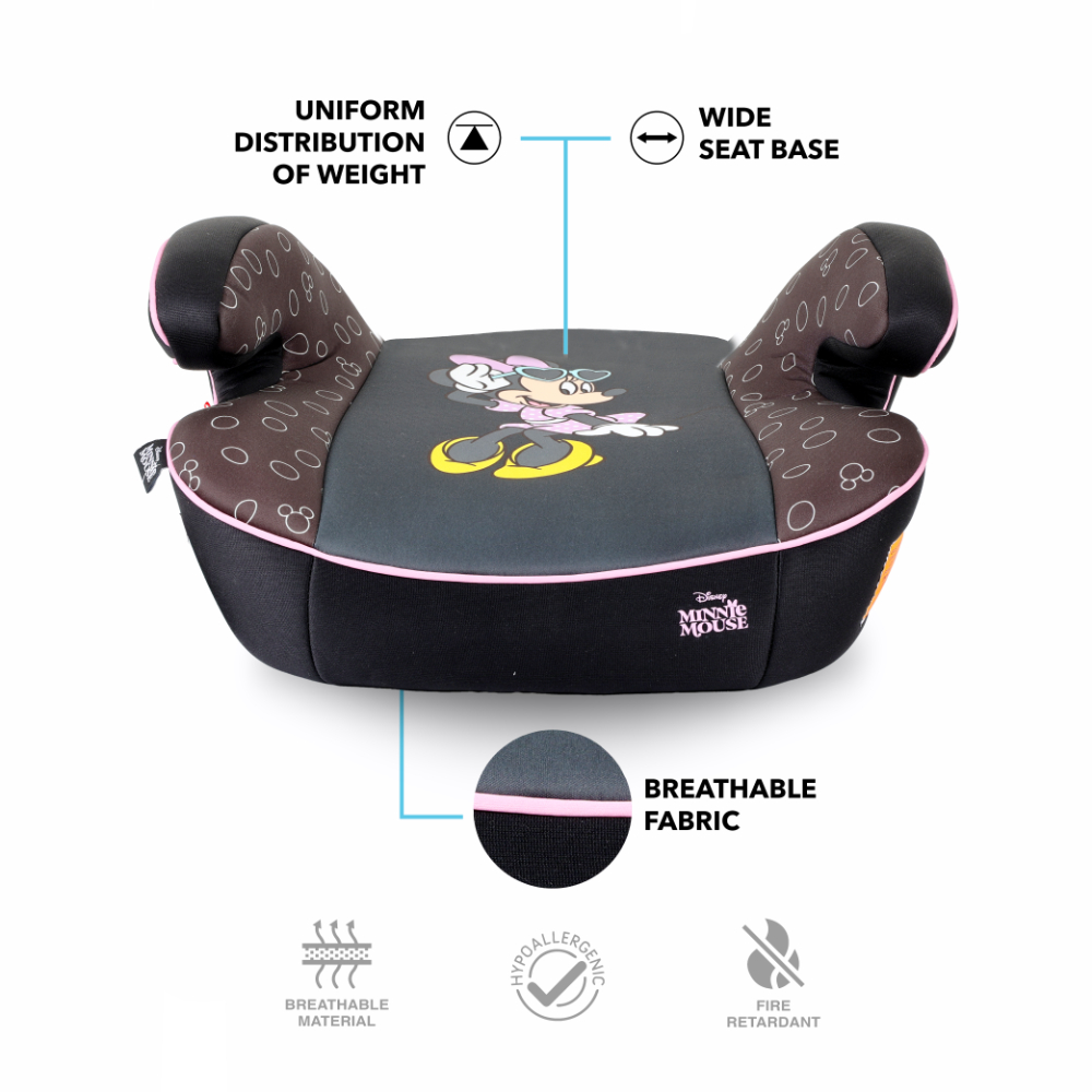 Disney - Minnie Mouse Kids Booster Seat - Brown