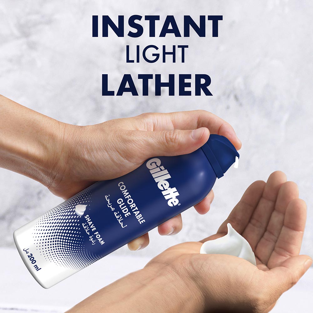 جيليت - رغوة حلاقة لحلاقة مريحة - 200 مل