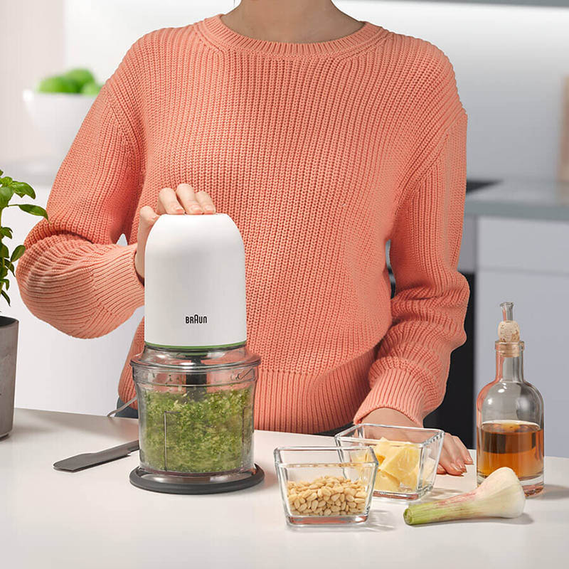 مفرمة براون ملتي براكتيك 3 - أبيض - 500 واط